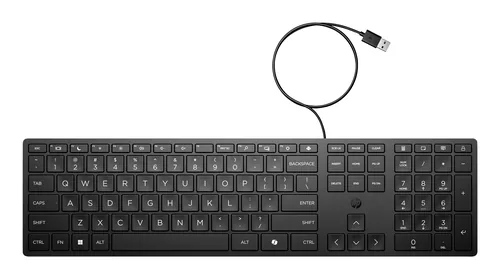 HP 320K Wired Keyboard tastiera Ufficio USB Nero