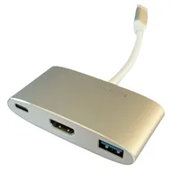 LC-Power LC-HUB-C-MULTI-4 laptop dock/port replicator USB 3.2 Gen 1 (3.1 Gen 1) Type-C Silver, White