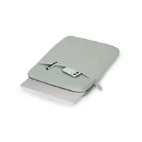 DICOTA Notebook-Sleeve Eco Slim S 13  Silver sage - Tragemöglichkeit: Ohne Tragevorrichtung - Detailfarbe: Silber - Bildschirmdiagonale in Zoll: 13  - Material: Neopren