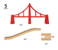 BRIO Eisenbahn Hängebrücke - Kategorie: Brücken & Tunnel - Altersempfehlung ab: 3 Jahren - Material: Holz - Nachhaltigkeit: FSC®