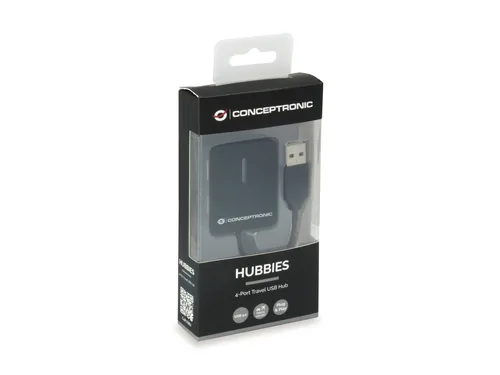CONCEPTRONIC 4-Port Hub USB-A2.0->4xA2.0 o.Netz. sw