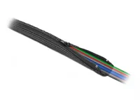 Delock Kabelschlauch 1 m x 20 mm, mit Reissverschluss Schwarz - Detailfarbe: Schwarz - Breite: 20 mm - Länge: 1 m - Produkttyp: Kabelschlauch - Ausstattung Kabelmanagement: Wiederverwendbar - Reissverschluss - Verpackungseinheit: 1 Stück