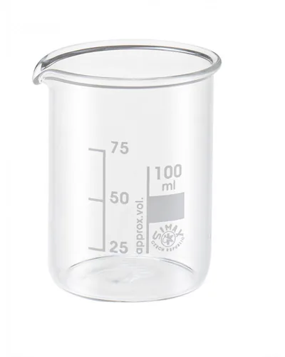 Glorex Kosmetik Zubehör Becherglas 100 ml - Volumen: 100 ml - Detailfarbe: Transparent - Vegane Kosmetik: Ja - Kosmetik Typ: Werkzeug