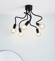 Markslöjd Deckenleuchte Medusa 5L 5x E27, Schwarz - Leuchten Kategorie: Deckenleuchte - Betriebsart: Netzbetrieb - Lampensockel: E27 - Farbtemperatur Kelvin: Je nach Leuchtmittel - Dimmbar: dimmbar - Farbwiedergabeindex CRI: 0