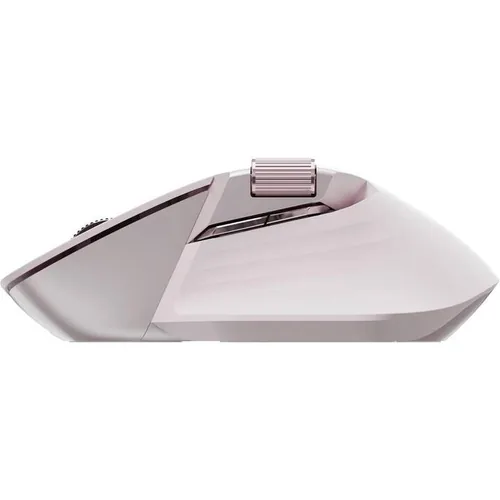 Rapoo Maus MT760M Pink - Maus-Typ: Ergonomisch - Maus Features: Seitliches Scrollrad - Daumentaste - Programmierbare Tasten - Ein-/Ausschalter - Scrollrad - Unifying-Empfänger - Bedienungsseite: Rechtshänder - Detailfarbe: Pink - Verbindungsart: Kabellos 