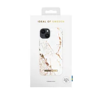 Ideal of Sweden Back Cover Carrara Gold iPhone 14 Plus - Grundfarbe: Weiss - Fallsicher: Keine Angaben - Kompatible Hersteller: Apple - Detailfarbe: Weiss - Gold - Mobiltelefon Kompatibilität: iPhone 14 Plus - Material: Polycarbonat (PC) - Polyester