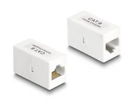 Delock Adapter RJ45 Buchse zu RJ45 Buchse Cat.6 UTP weiß