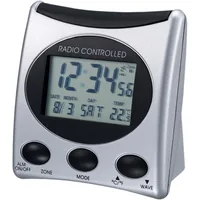Technoline WT 221 Digital alarm clock Silver