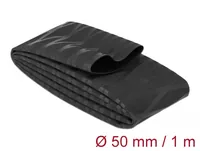 Delock Schrumpfschlauch X-Muster rutschfest 1 m x 50 mm Schwarz - Detailfarbe: Schwarz - Durchmesser: 50 mm - Länge: 1 m - Material: Polyolefin