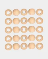 lalana Holzperlen Hölzerne Perlen 12 mm, 25 Stück - Material: Holz - Produkttyp: Holzperlen