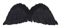 Partydeco Partyaccessoire Engelsflügel 75 x 45 cm, Schwarz - Packungsgrösse: 1 Stück - Produkttyp: Partyaccessoire - Material: Kunststoff - Detailfarbe: Schwarz - Motto: Karneval