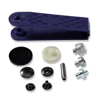 Prym Druckknöpfe Anorak 15 mm, 10 Stück - Detailfarbe: Schwarz