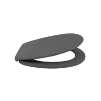 spirella Toilettensitz Neela Grau matt - Breite: 37.3 cm - Länge: 45.5 cm - Detailfarbe: Grau
