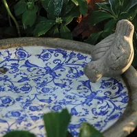 Esschert Design AC10 bird bath Blue, White