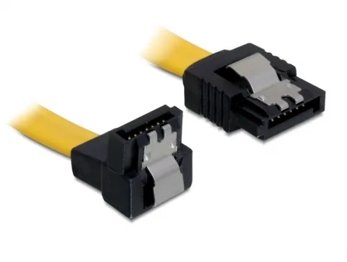 DeLOCK 0.1m SATA M/M SATA cable Yellow