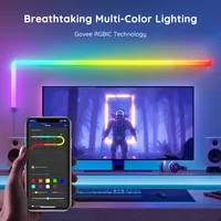 Govee Wandleuchte Glide, 6+1, 1.8 m, RGBIC - Smart Home: Kompatibel - Dimmbar: dimmbar - Anwendungsbereich: Indoor - Betriebsart: Netzbetrieb - Zusätzliche Ausstattung: Keine - Lampensockel: LED fest verbaut