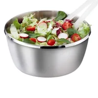 Moha Salatschleuder Tornado 24 cm, Schwarz/Silber - Material: Edelstahl 18/10 - Detailfarbe: Silber - Schwarz - Spülmaschinenfest: Ja - Durchmesser: 24 cm - Systemart: Ziehsystem