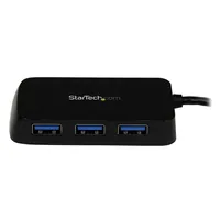 StarTech.com 4 Port USB 3.0 SuperSpeed Hub - Schwarz