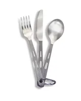 Optimus Outdoor-Besteck-Set Titan - Produkttyp: Besteck - Zertifikate: Keine Zertifizierung - Set: Ja - Farbe: Silber