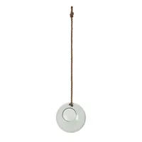 Esschert Design AGG112 vase Round-shaped vase Glass, Jute Brown, Transparent