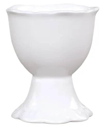 Chic Antique Eierbecher Provence, Weiss - Material: Porzellan - Detailfarbe: Weiss - Spülmaschinenfest: Nein