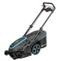 GARDENA Akku-Rasenmäher PowerMax Duo solo - Schneidesystem: Messer - Betriebsart: Akkubetrieb - Schnittbreite: 46 cm - Akkusystem: Bosch 18 V POWER FOR ALL - Ausstattung: Ohne Akku & Ladegerät - Mähertyp: Sichelmäher