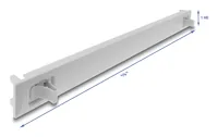 DELOCK 19"" 1 HE Blindpanel ABS Kunststoff Einrast. Snap-In