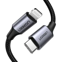 Ugreen 60759 cavo per cellulare Nero, Argento 1 m USB C Lightning