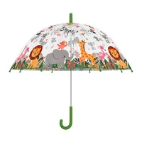 Esschert Design Schirm Dschungeltiere Mehrfarbig - Schirmtyp: Langschirm - Eigenschaften: Keine Eigenschaft - Zertifikate: Keine Zertifizierung - Länge: 69.2 cm - Schirm-Eigenschaften: Keine - Farbe: Mehrfarbig