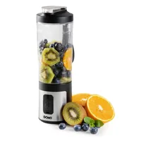 Domo Standmixer DO751BL Schwarz/Silber - Motorleistung: 120 W - Funktionen: Mixen - Shaken - Smoothies - Fassungsvermögen Saftbehälter: 0.6 l - Detailfarbe: Schwarz - Silber