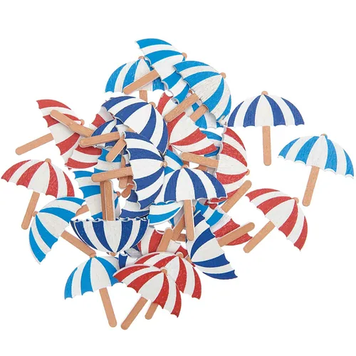 Rico Design 7040.32.59 embellishment ornament Blue, Red, White 36 pc(s)