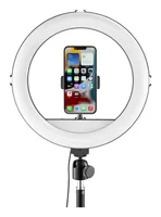 Hama SpotLight Steady 120 III LED-Ringleuchte f. Smartphone