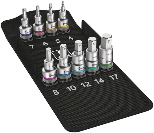 Wera Stecknuss-Set 8740 C HF 1 Zyklop - Grösse: 4 - 17 mm - Werkzeugtyp: Steckschlüssel - Set: Ja