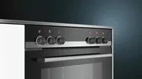 Siemens Einbauherd HE510ABS2 Schwarz A - Einbaunormen: EU 60 - Funktionen: Heissluft - Grill - Umluft - Ober-/Unterhitze - Ausstattung: Schnellaufheizung - Breite: 59.4 cm - Höhe: 59.5 cm - Tiefe: 54.8 cm