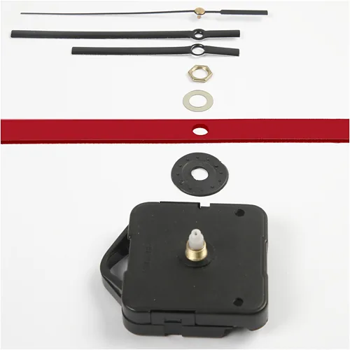 Creativ Company Mechanisches Uhrwerk Schwarz, max. Plattenstärke: 10 mm - Selbstklebend: Nein - Verpackungseinheit: 1 Stück - Detailfarbe: Schwarz - Produkttyp Kleinteile: Mechanisches Uhrwerk - Uhrzeiger