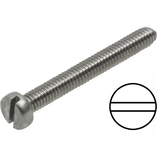 OEM Zylinderkopfschrauben M 2.5x10 mm  Edelstahl - Schraubenkopf: Zylinderkopf - Schraubenkopfantrieb: Schlitz - Gewindetyp: M2.5 - Produkttyp: Schrauben
