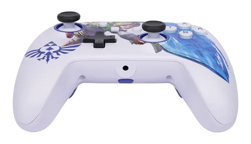Power A Enhanced Wired Controller Master Sword Attack - Plattform: Nintendo Switch - Nintendo Switch OLED-Modell - Verbindungsmöglichkeiten: Kabelgebunden - USB Typ-A - Controller Typ: Gamepad - Detailfarbe: Blau - Mehrfarbig - Weiss