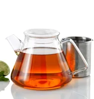 AdHoc Teekanne Orient 1.5 l, Transparent - Material: Borosilikatglas - Edelstahl - Detailfarbe: Transparent - Filtertyp: Edelstahlfilter - Fassungsvermögen: 1.5 l - Kompatible Kochfelder: Manuell - nicht für Kochfelder
