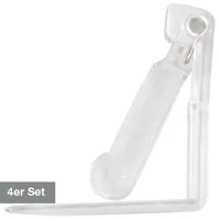d-c-fix Tischtuchbeschwerer  Klammer 4 Stück, Weiss - Material: Kunststoff - Produktart: Tischtuchbeschwerer - Motiv: Ohne Motiv - Detailfarbe: Weiss - Breite: 11 cm - Länge: 20 cm