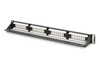 DIGITUS Patchpanel 1U 24-Port LSA Cat6 8P8C ungeschirmt