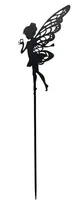 Dameco Gartenstecker Fee 95 cm, Schwarz - Produkttyp: Gartenstecker - Höhe: 95 cm - Motiv: Fee - Detailfarbe: Schwarz