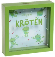 Trendcompany Spardose Kröten - Produkttyp Geschenke: Spardosen - Motiv: Glas - Breite: 4 cm - Höhe: 16 cm - Länge: 16 cm