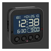 TFA Dostmann Funkwecker Bingo Schwarz - Funktionen: Snooze-Funktion - Alarm - Ausstattung: Wochentag - Hintergrundbeleuchtung - Datum - Displaytyp: Digital - Detailfarbe: Schwarz - Funksignal: Ja - Betriebsart: Batteriebetrieb
