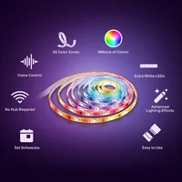 TP-Link LED Stripe Tapo L930-5, 5 m Multicolor - Lampensockel: LED fest verbaut - Farbtemperatur Kelvin: 2500 bis 6500 K - Aussenanwendung: Nein - Gesamtleistung: 13 W - Leuchten Kategorie: LED Stripe - Lichtfarbe: Mehrfarbig