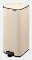 Brabantia Treteimer Bo 30 l, Beige - Fassungsvermögen: 30 l - Anzahl Behälter: 1 - Detailfarbe: Beige - Form: Eckig - Material: Stahl