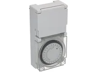 Max Hauri Zeitschaltuhr IP55 24 h Mechanisch - Montage: Zwischenstecker - Kürzeste Schaltzeit: 15 min - Anwendungsbereich: Outdoor - Indoor - Anzahl Schaltpunkte: 24 - Funktionsweise Zeitschaltuhr: Mechanisch - Funktionen: Dauerbetrieb Ein/Aus