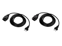 FURBER.power Verlängerungskabel T13-T12 5 m, 2 Stück - Anzahl Leiter: 3 - Detailfarbe: Schwarz - Kinderschutz: Ja - Steckereigenschaften: Angespritzt - Steckertyp Ausgang: T13 - Leiterquerschnitt: 1 mm²