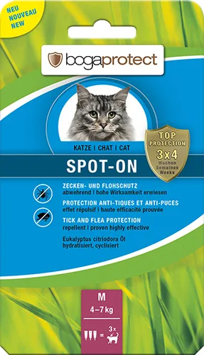 bogar Anti-Parasit-Tropfen bogaprotect Spot-on Katze M - Produkttyp: Spot-on - Tierart: Katze