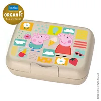 Koziol Lunchbox Candy L, Peppa Pig, Beige/Gelb - Materialtyp: Biokunststoff - Unterteilungsmöglichkeit: Nein - Material: Biozirkulärer Kunststoff - Detailfarbe: Beige - Gelb - Set: Nein - Motiv: Peppa Pig
