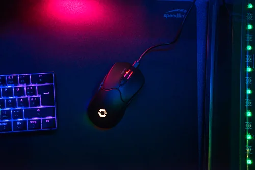 Speedlink Gaming-Maus VELOX Rechargeable RGB Schwarz - Maus Features: Beleuchtung - Bedienungsseite: Rechtshänder - Detailfarbe: Schwarz - Gewicht: 87 g - Verbindungsart: Verkabelt - Kabellos - Schnittstelle: USB-A